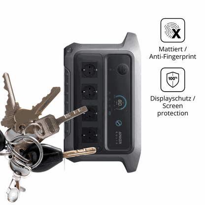 dipos Displayschutz für Anker SOLIX C2000 Gen 2, mattierte Oberfläche, Blickschutzfilter und perfekter Passform