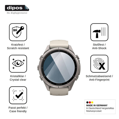 2x 9H Schutzfolie für Garmin Fenix 9 Pro Panzerfolie