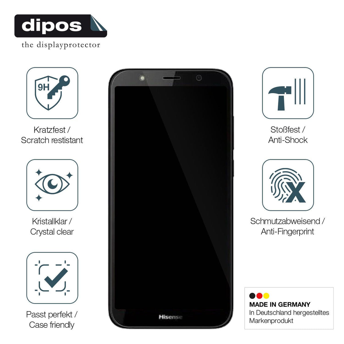 Displayschutz hergestellt in Deutschland, höchste Qualität made in Germany