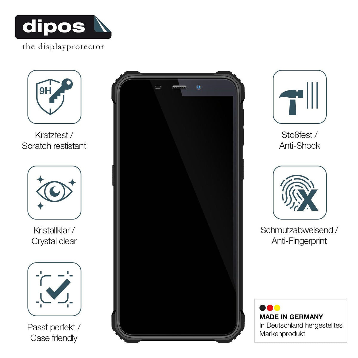 Displayschutz hergestellt in Deutschland, höchste Qualität made in Germany