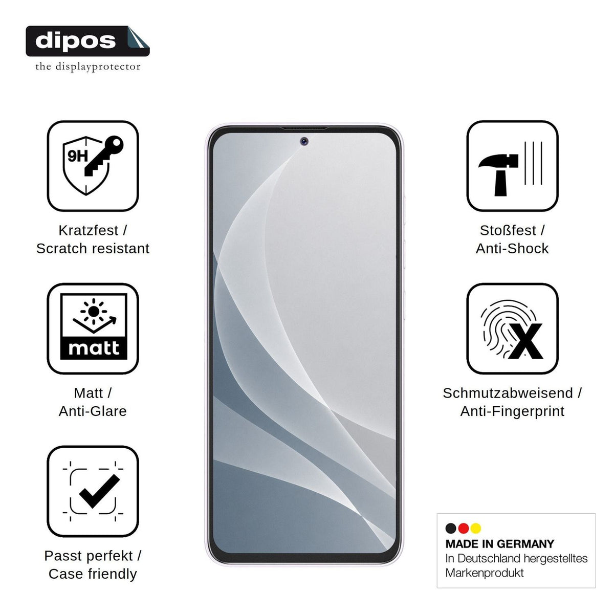 2x 9H Schutzfolie matt für Coolpad Fengshang 80 Pro Panzerfolie
