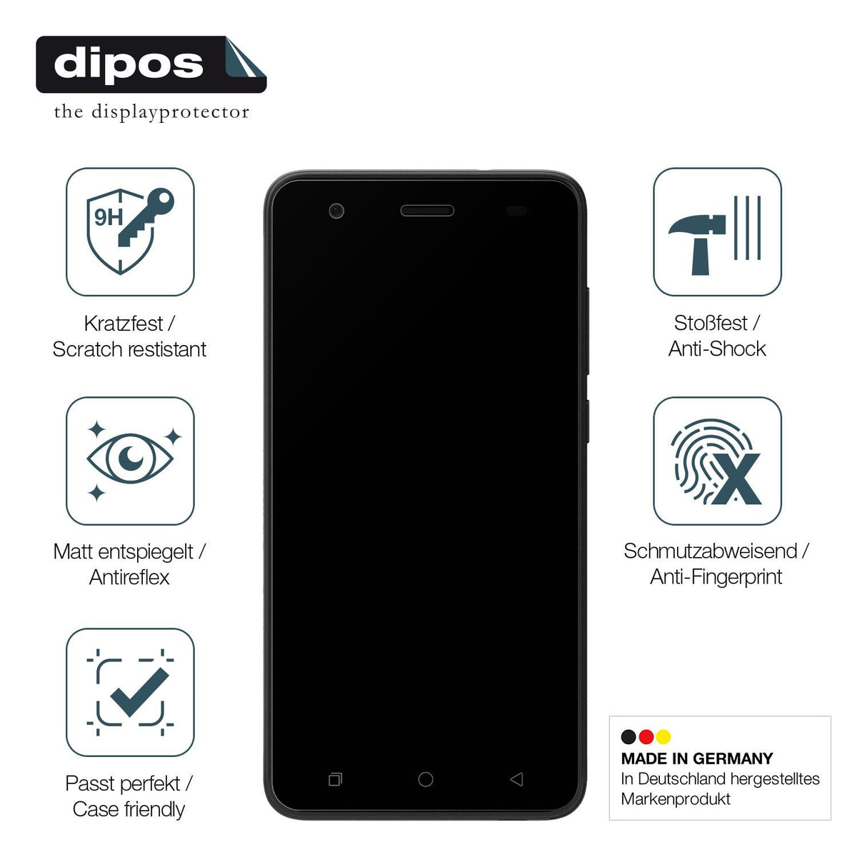 Displayschutz hergestellt in Deutschland, höchste Qualität made in Germany