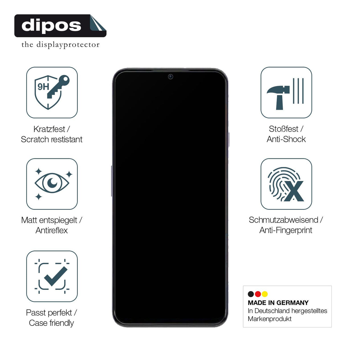 Displayschutz hergestellt in Deutschland, höchste Qualität made in Germany