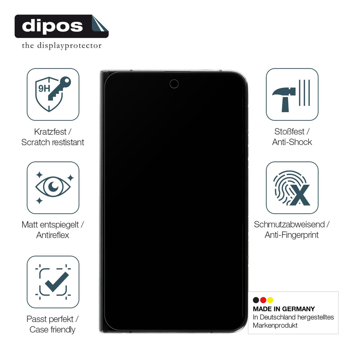 Displayschutz hergestellt in Deutschland, höchste Qualität made in Germany