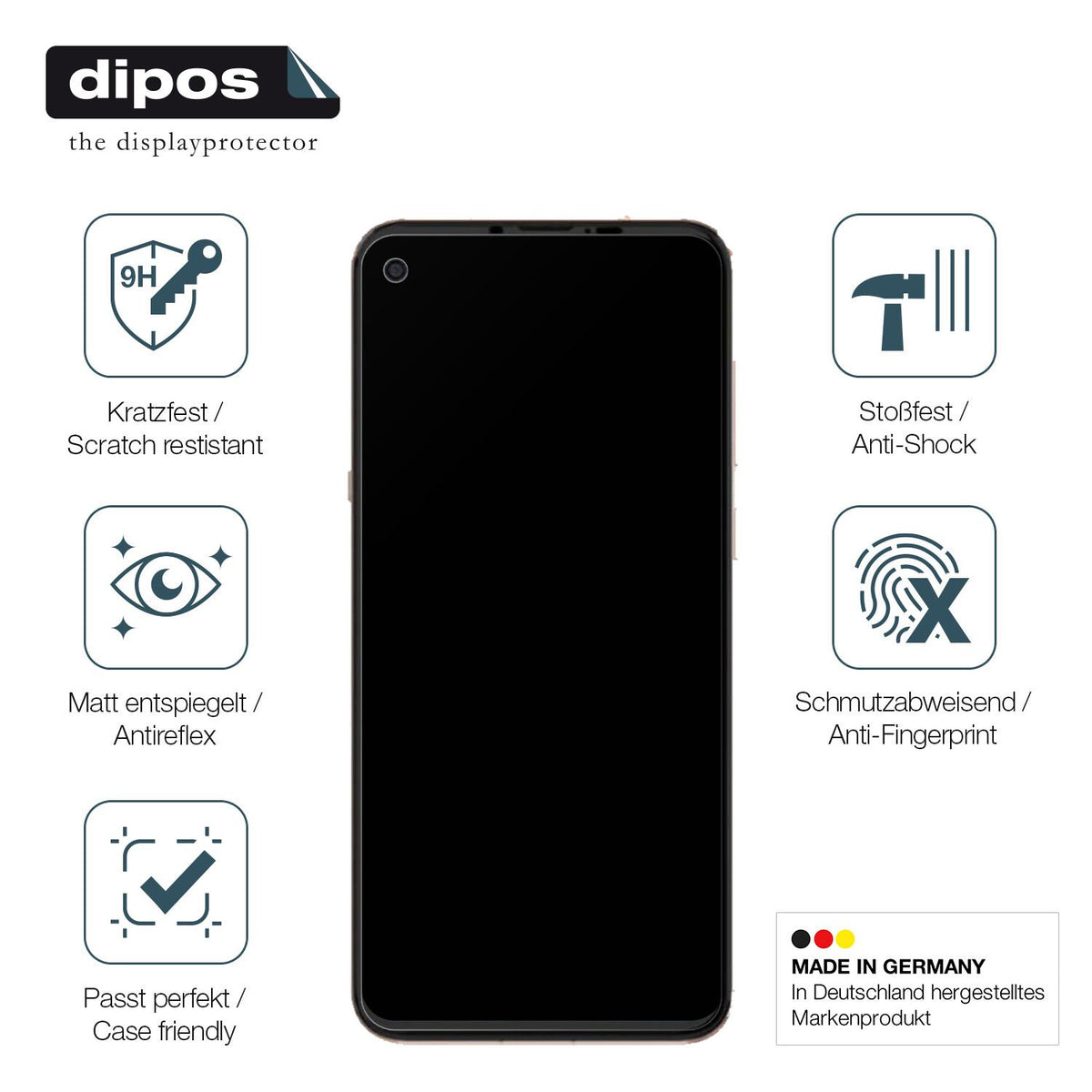 Displayschutz hergestellt in Deutschland, höchste Qualität made in Germany