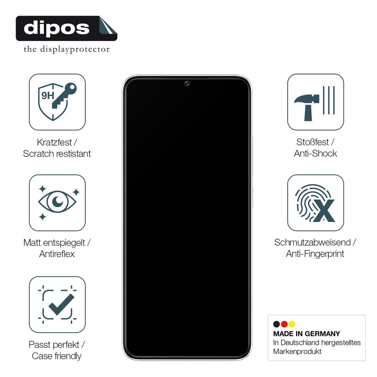 Displayschutz hergestellt in Deutschland, höchste Qualität made in Germany