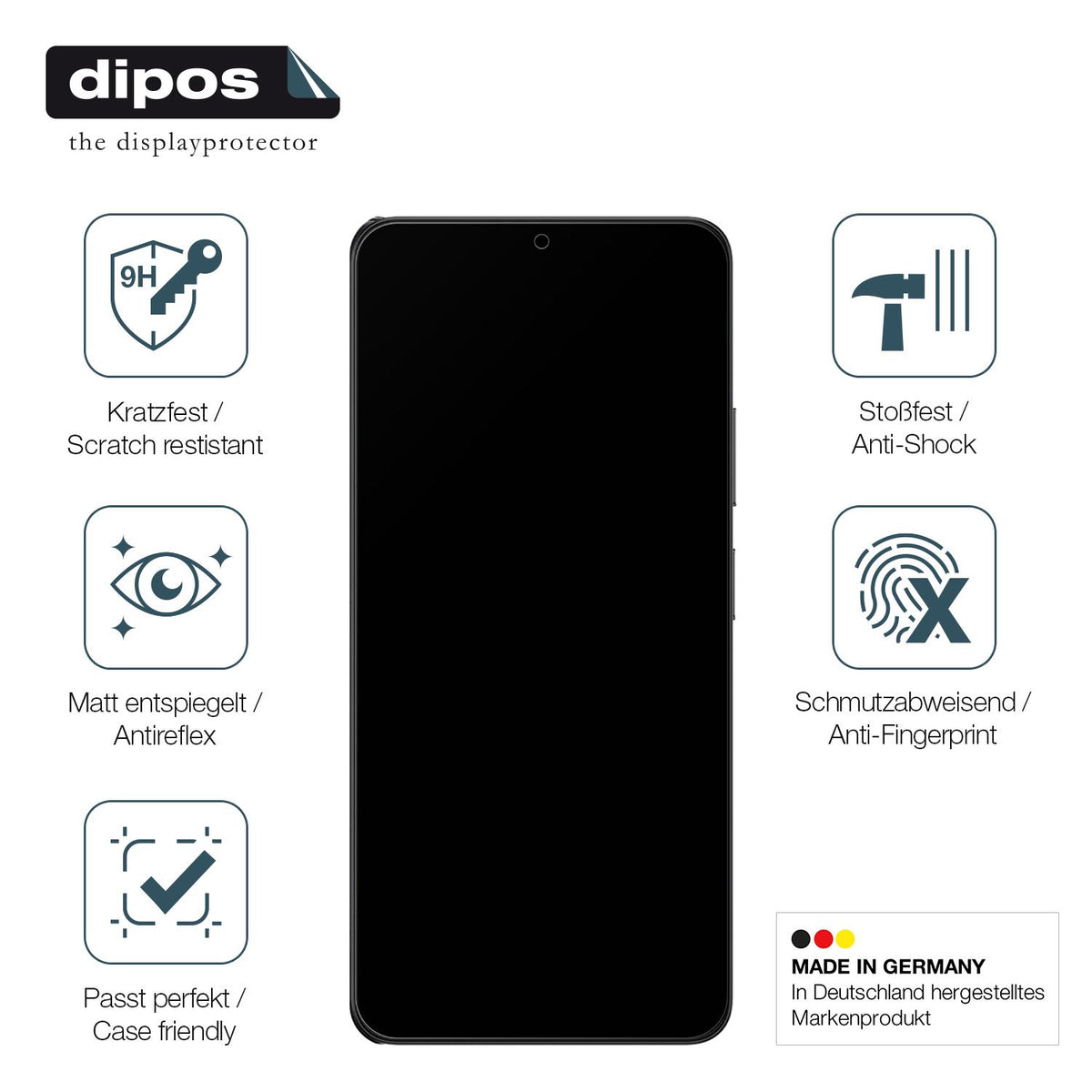 Displayschutz hergestellt in Deutschland, höchste Qualität made in Germany