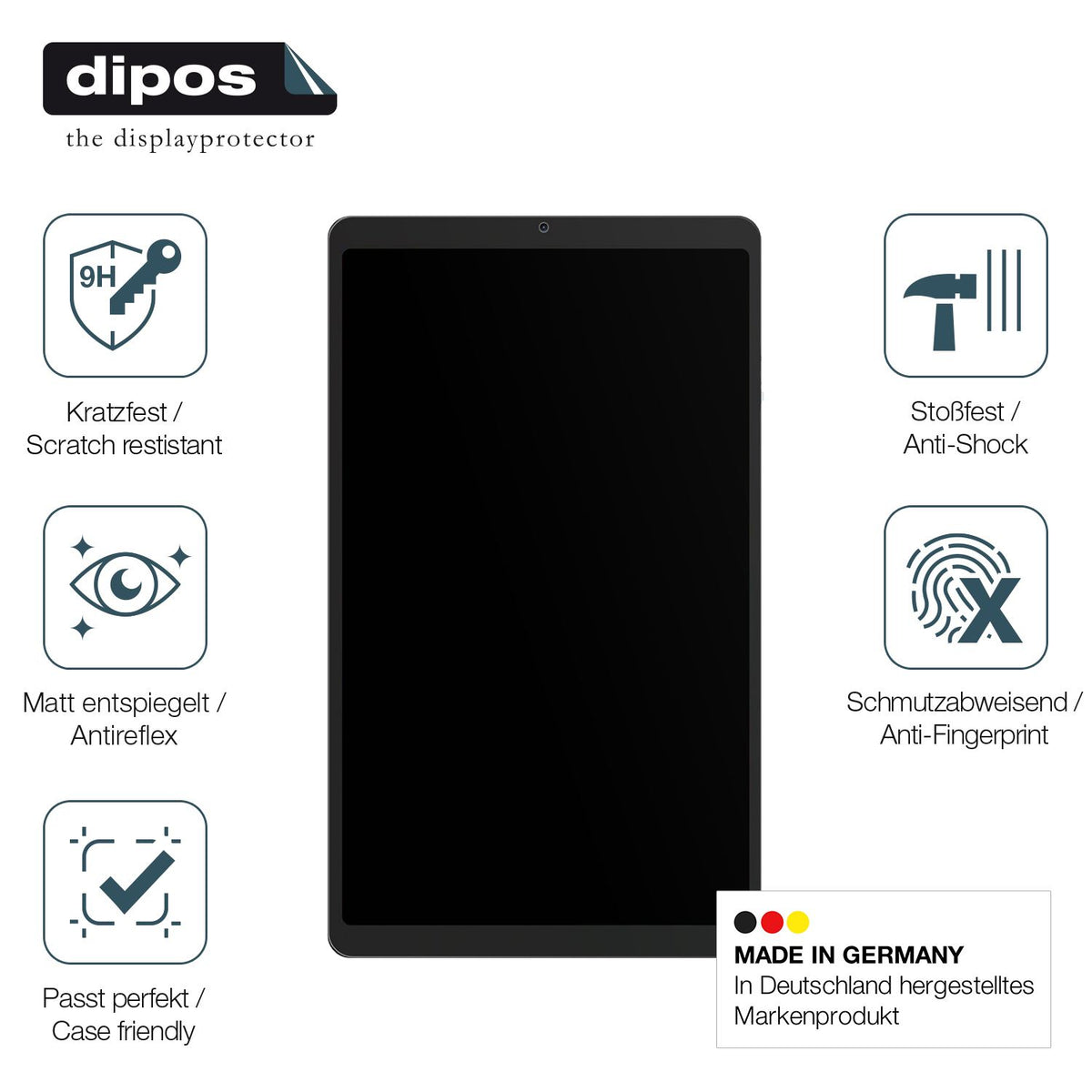 Displayschutz hergestellt in Deutschland, höchste Qualität made in Germany