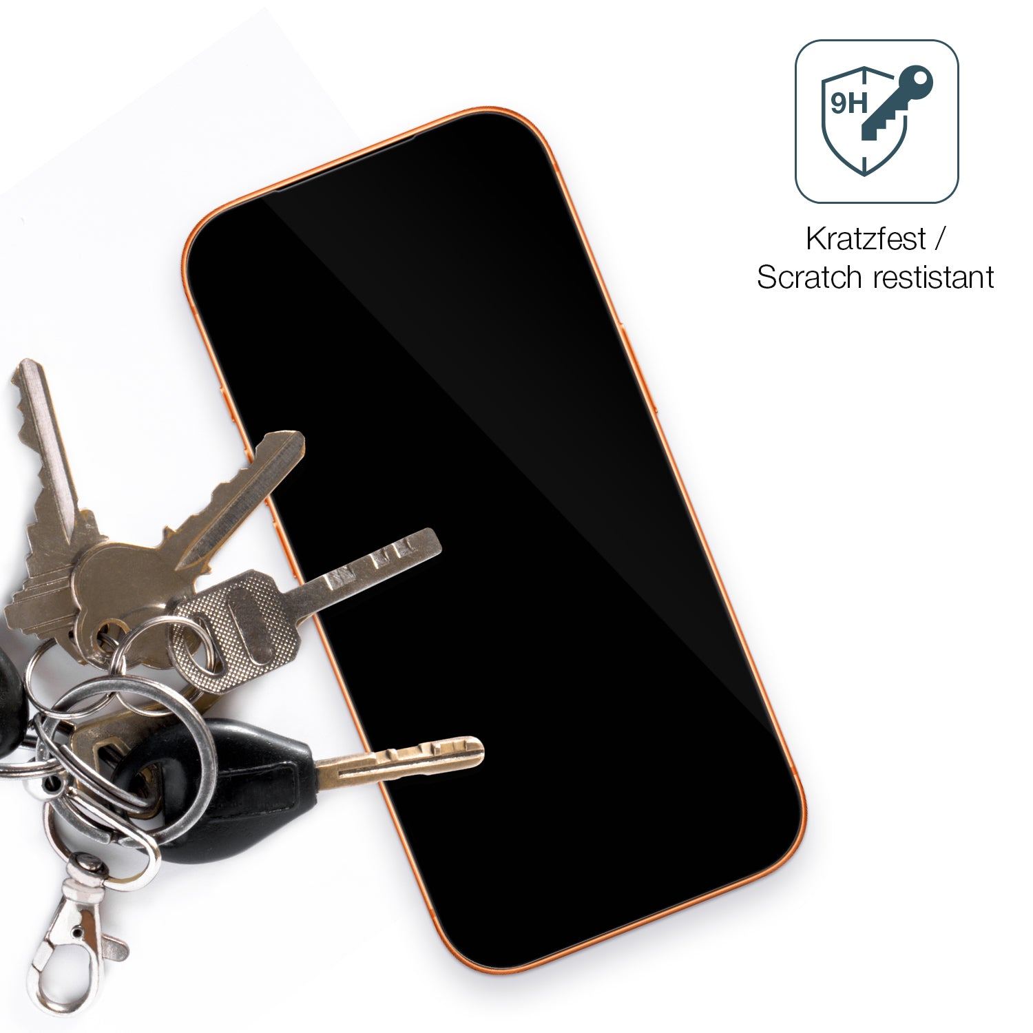 dipos Displayschutz für Apple iPhone 17 Pro Max, transparente Oberfläche, perfekte Passform auch für die Rundungen