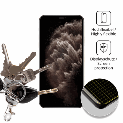 dipos Displayschutz für Apple iPhone 11 Pro, transparente Oberfläche, geringe Dicke und perfekte Passform
