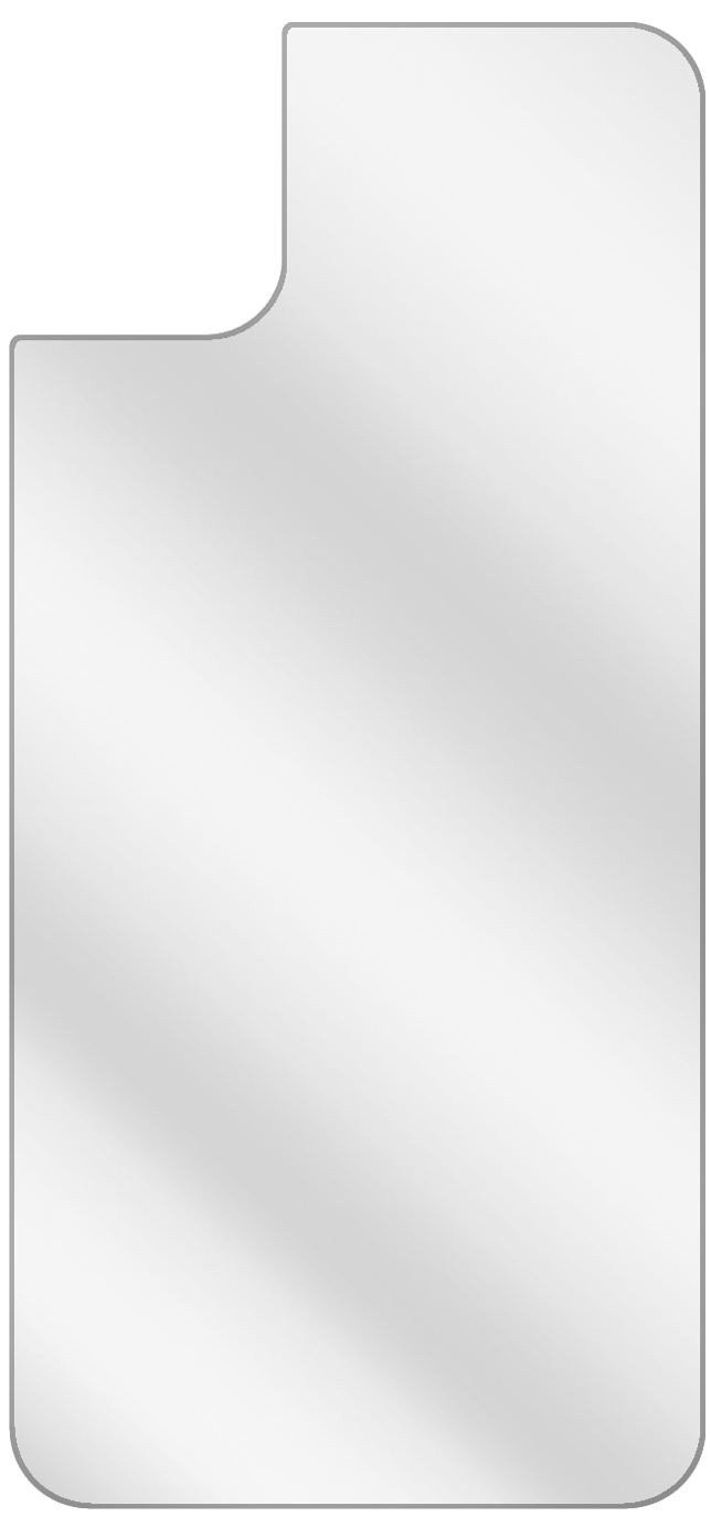dipos Displayschutz für Apple iPhone 11 Rückseite, transparente Oberfläche, geringe Dicke und perfekte Passform