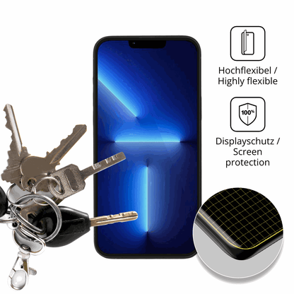 dipos Displayschutz für Apple iPhone 13 Pro, transparente Oberfläche, geringe Dicke und perfekte Passform