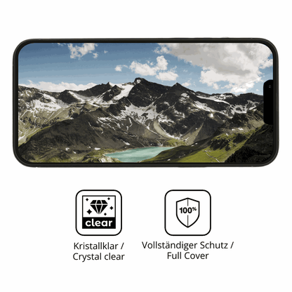 2x 3D Full Cover Schutzfolie für Apple iPhone 15