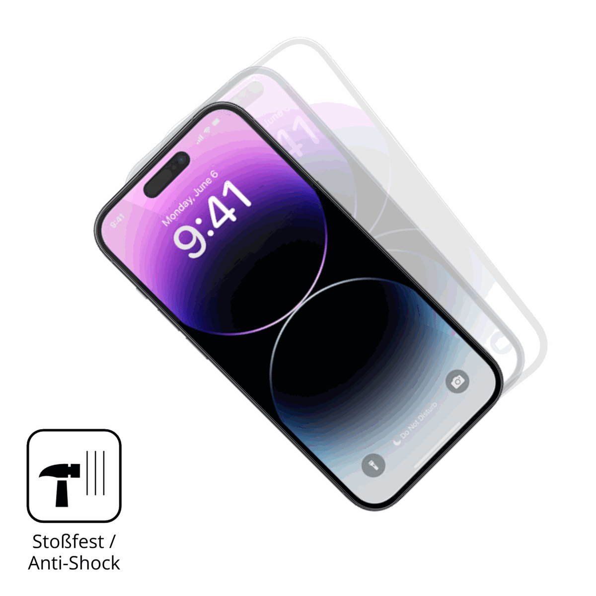 Schutz gegen Kratzer auf dem Apple iPhone 14 Pro Max Glas durch Schlüssel oder Ähnliches