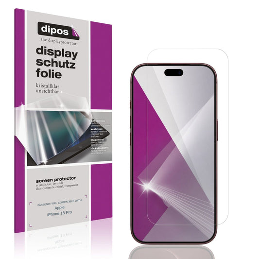 4x Schutzfolie klar für Apple iPhone 18 Pro Display-Schutzfolie