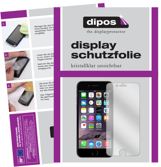 2x Schutzfolie klar für Apple iPhone 6 / 6S / 7 Display-Schutzfolie