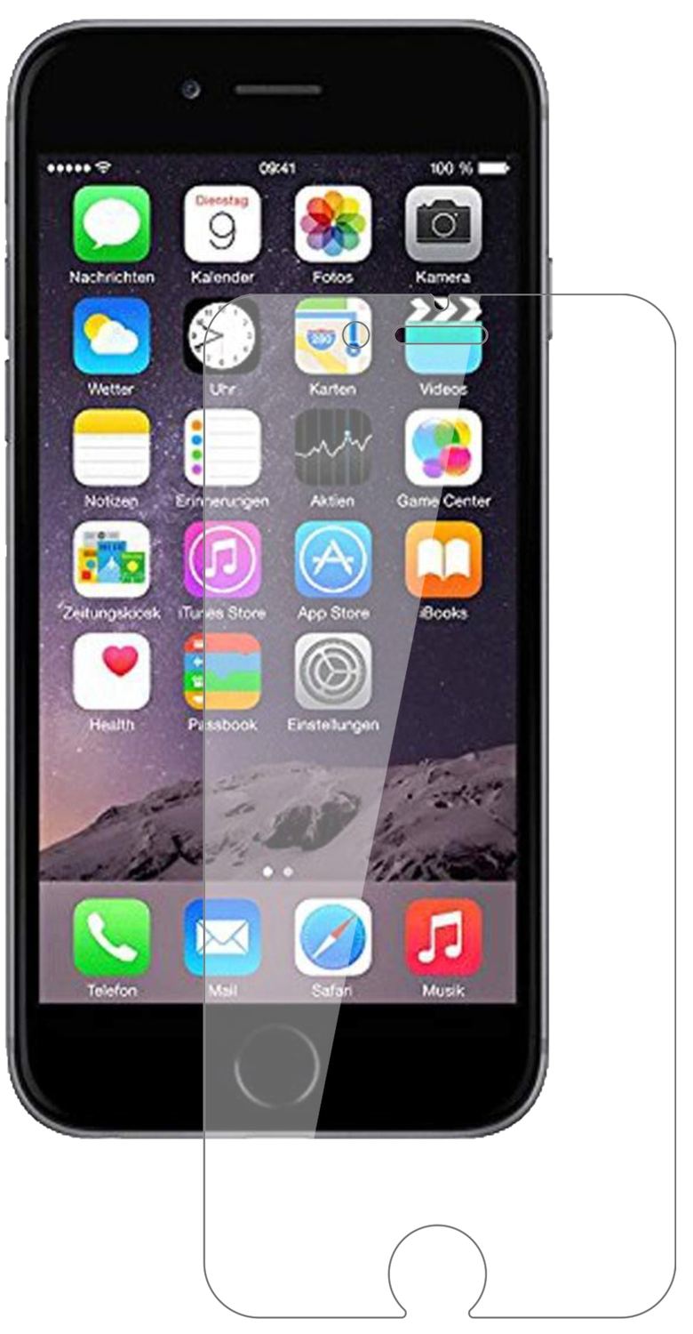 1x 9H Schutzfolie für Apple iPhone 6 / 6S / 7 Panzerfolie