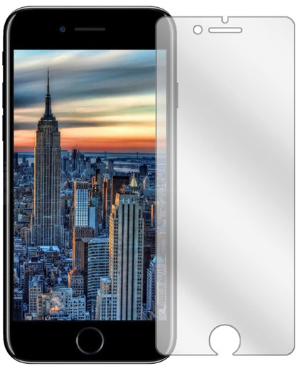 AppleiPhone SE 2 mit aufgebrachter dipos Displayschutzfolie, glasklare Darstellung ohne Einschränkungen