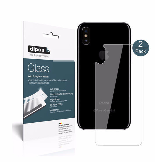 Perfekte Passform und ultimative Qualität: Unser 9H Panzerglas bietet Schutz für Apple-iPhone X Rückseite