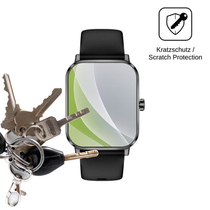 6x Schutzfolie matt für Beafon Smartwatch 103 Display-Schutzfolie