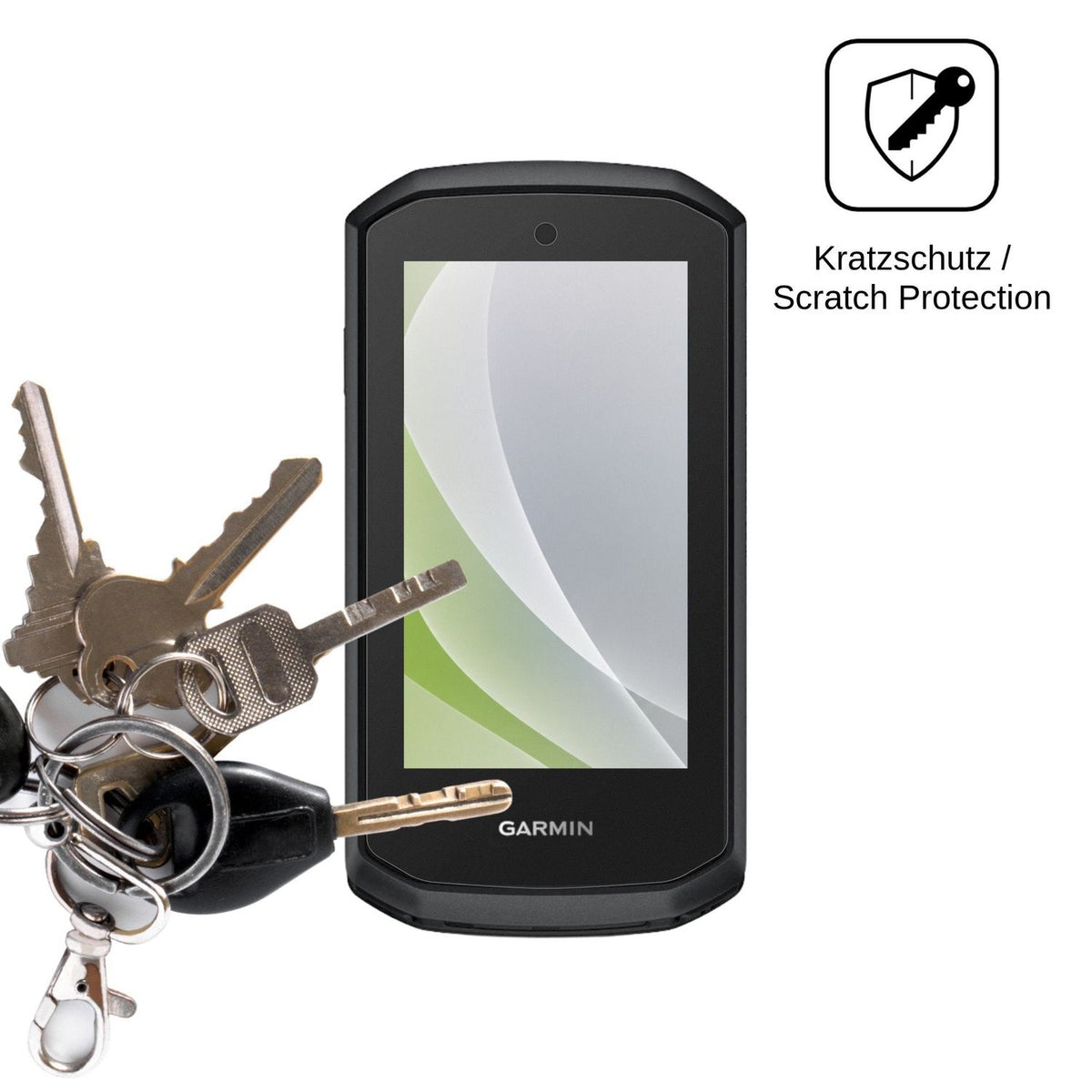 2x Schutzfolie matt für Garmin Edge Explore 3 Display-Schutzfolie