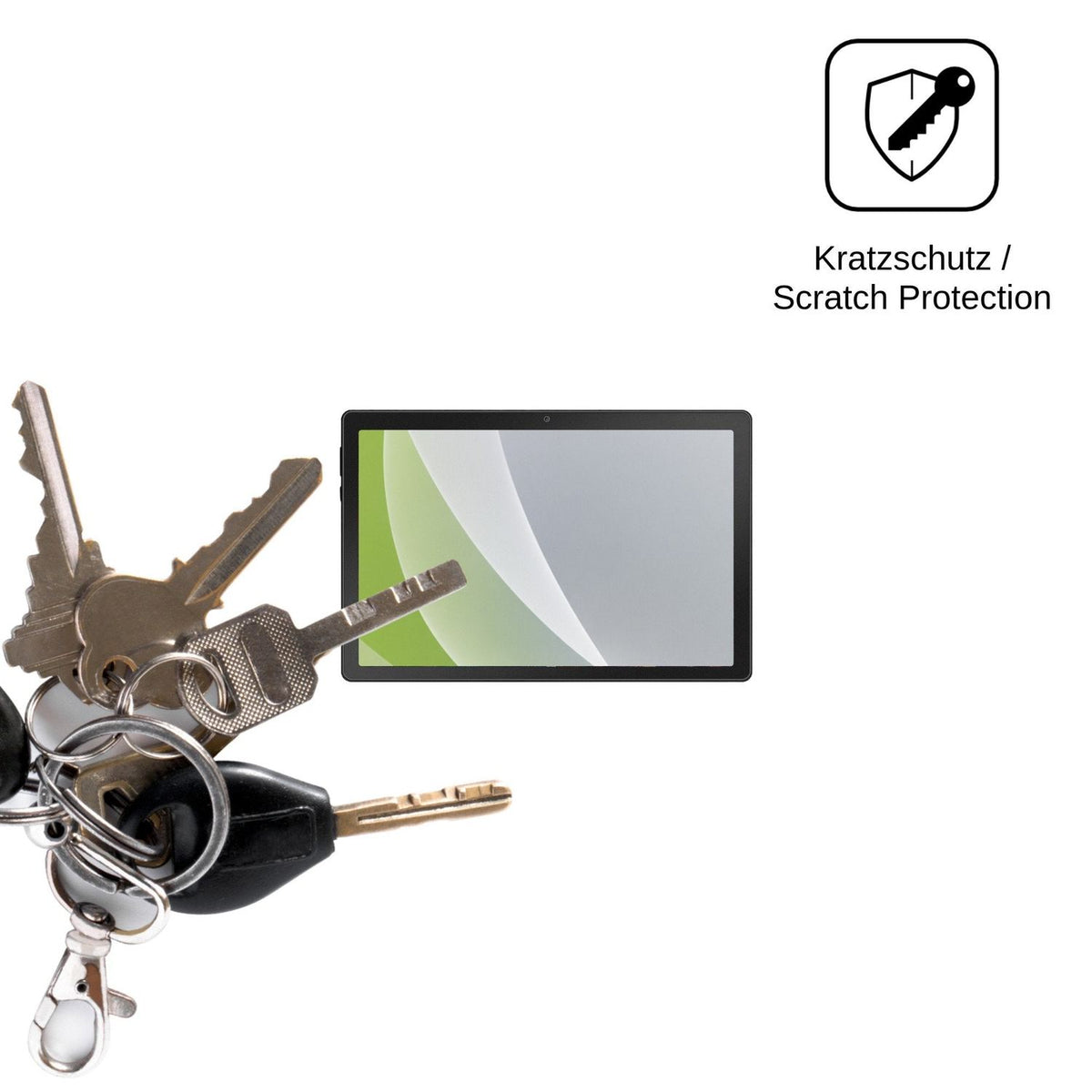 2x Schutzfolie matt für Gleeso Tablet 10.1 Display-Schutzfolie