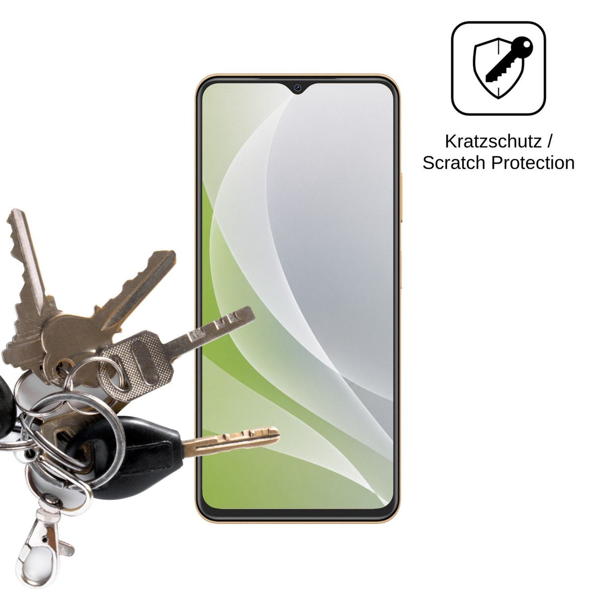 4x Schutzfolie matt für Huawei Enjoy 100m Display-Schutzfolie