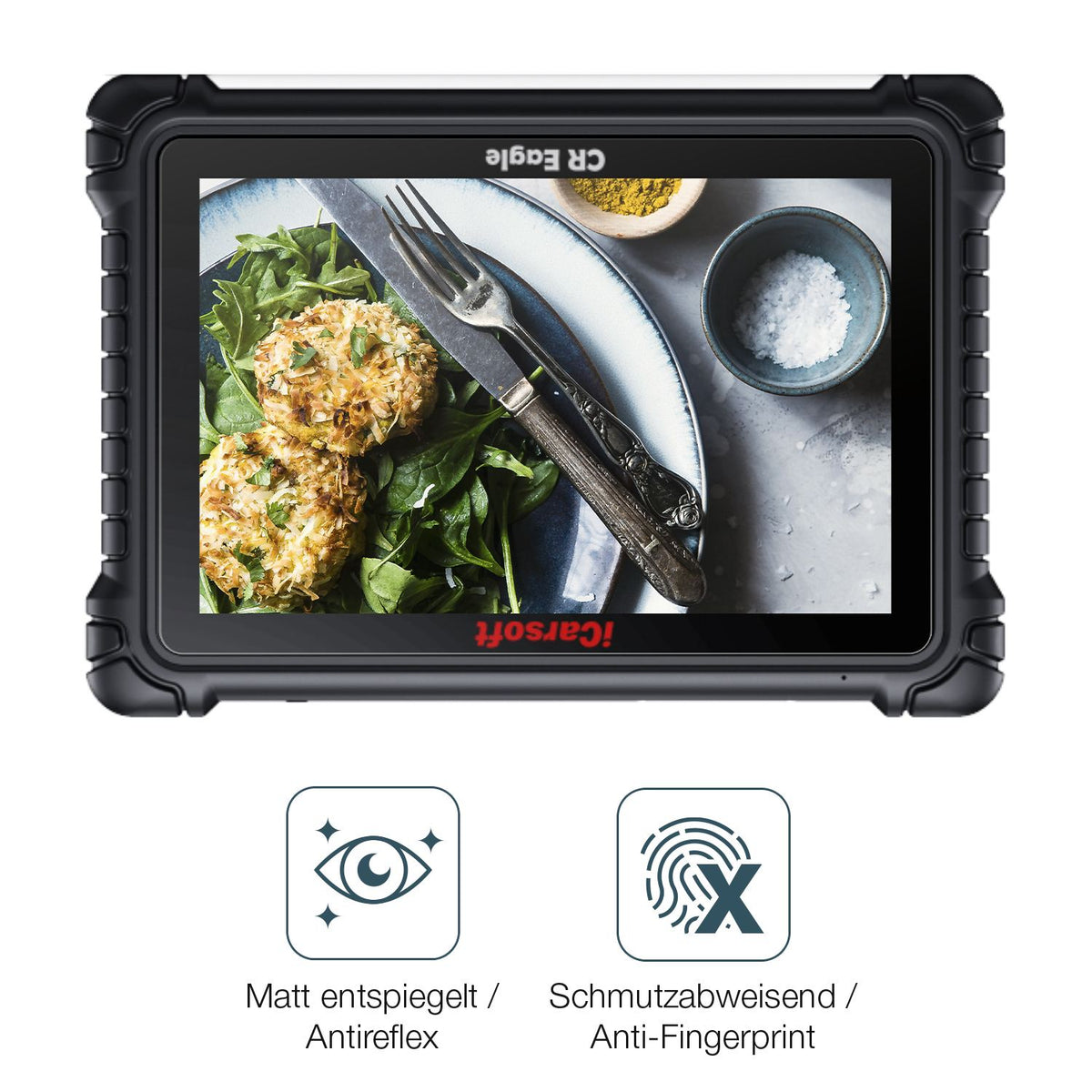 9H Hartbeschichtete, flexible Folie passend zugeschnitten für iCarsoft CR Eagle