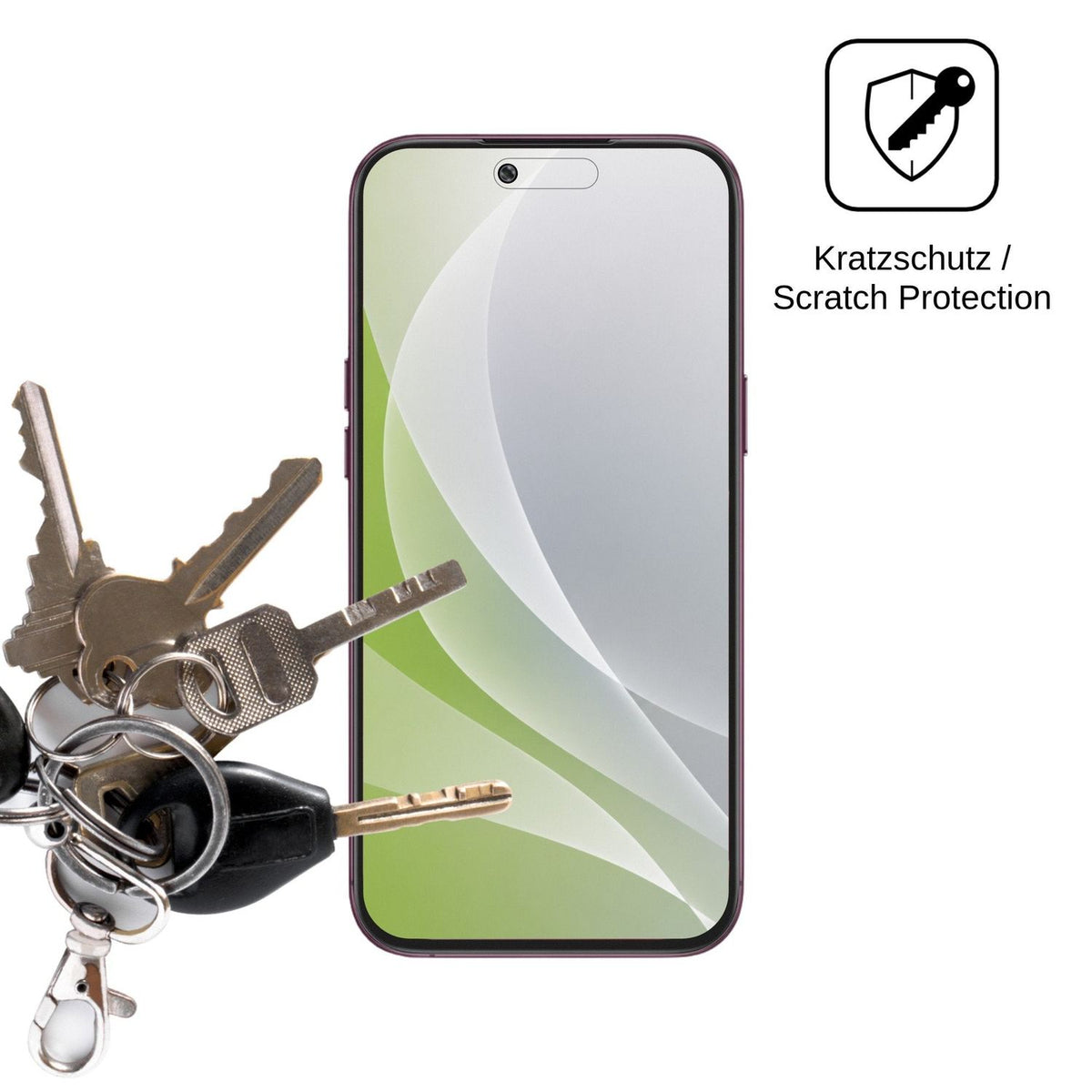 4x Schutzfolie matt für Oukitel C18 Pro Max Display-Schutzfolie