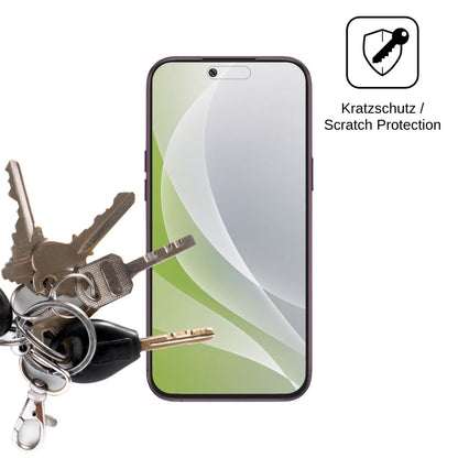 4x Schutzfolie matt für Oukitel C18 Pro Max Display-Schutzfolie