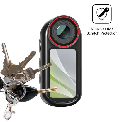 4x Schutzfolie matt für Yonvim Mini Body Cam 4K Display-Schutzfolie