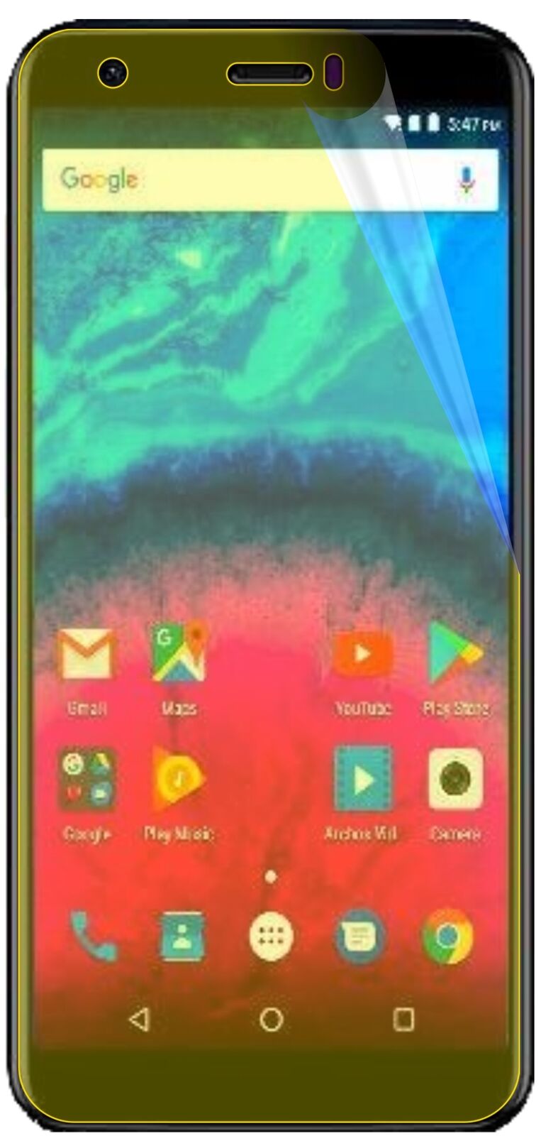 dipos Displayschutz für Archos Core 55S, transparente Oberfläche, geringe Dicke und perfekte Passform