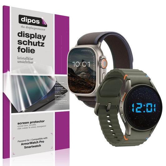6x Schutzfolie klar für ArmorWatch Pro Smartwatch Display-Schutzfolie