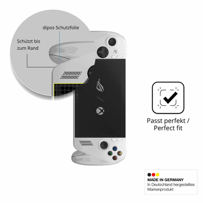 Schutz gegen Kratzer auf dem Asus ROG Ally Glas durch Schlüssel oder Ähnliches