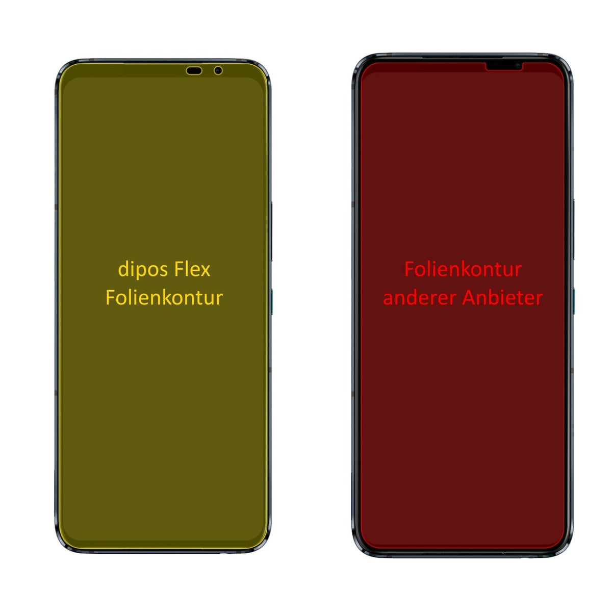 2x 3D Full Cover Schutzfolie für Asus ROG Phone 5 Pro