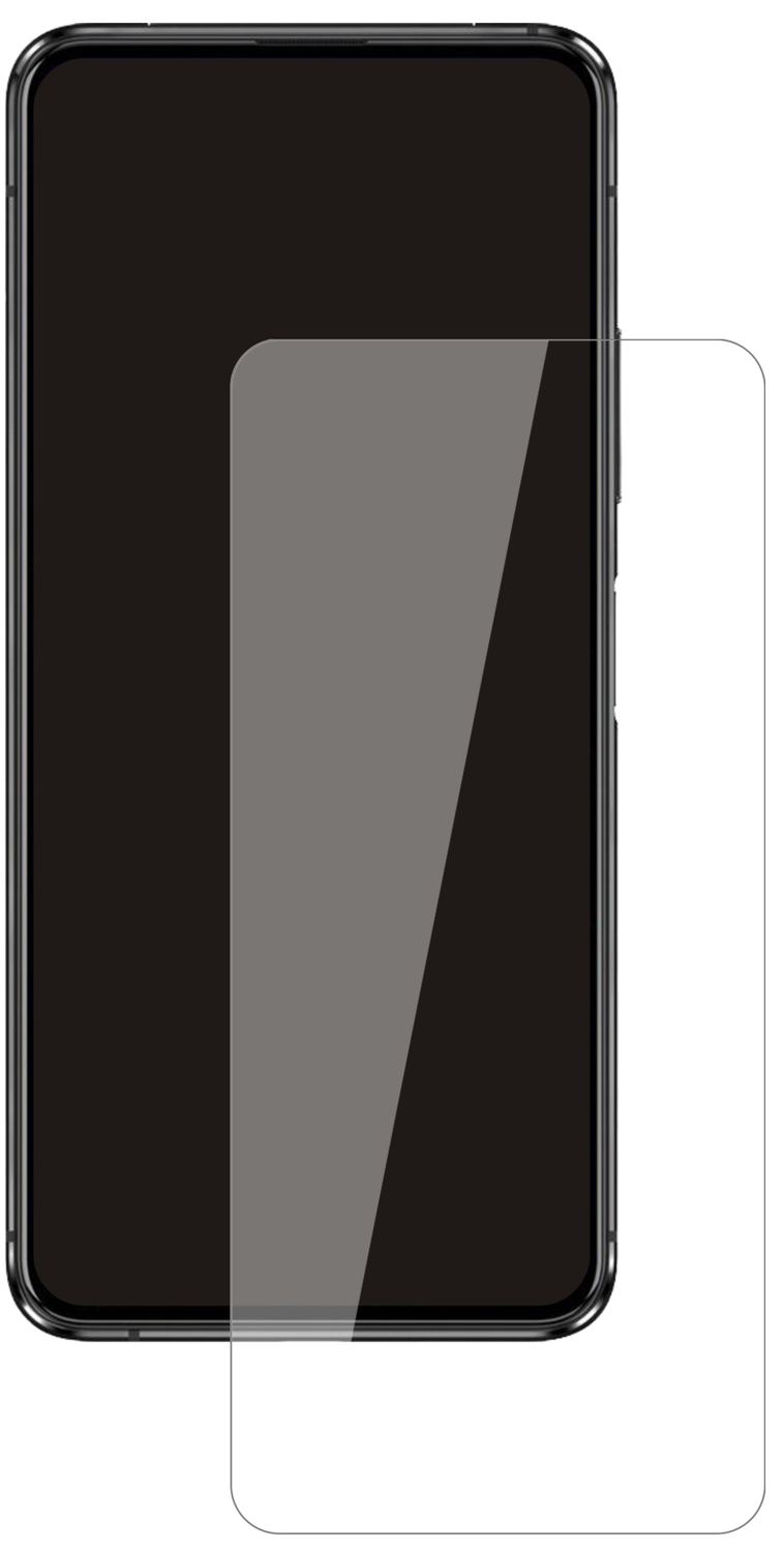 AsusZenfone 7 mit aufgebrachter dipos Flex Schutzfolie, glasklare Darstellung ohne Einschränkungen