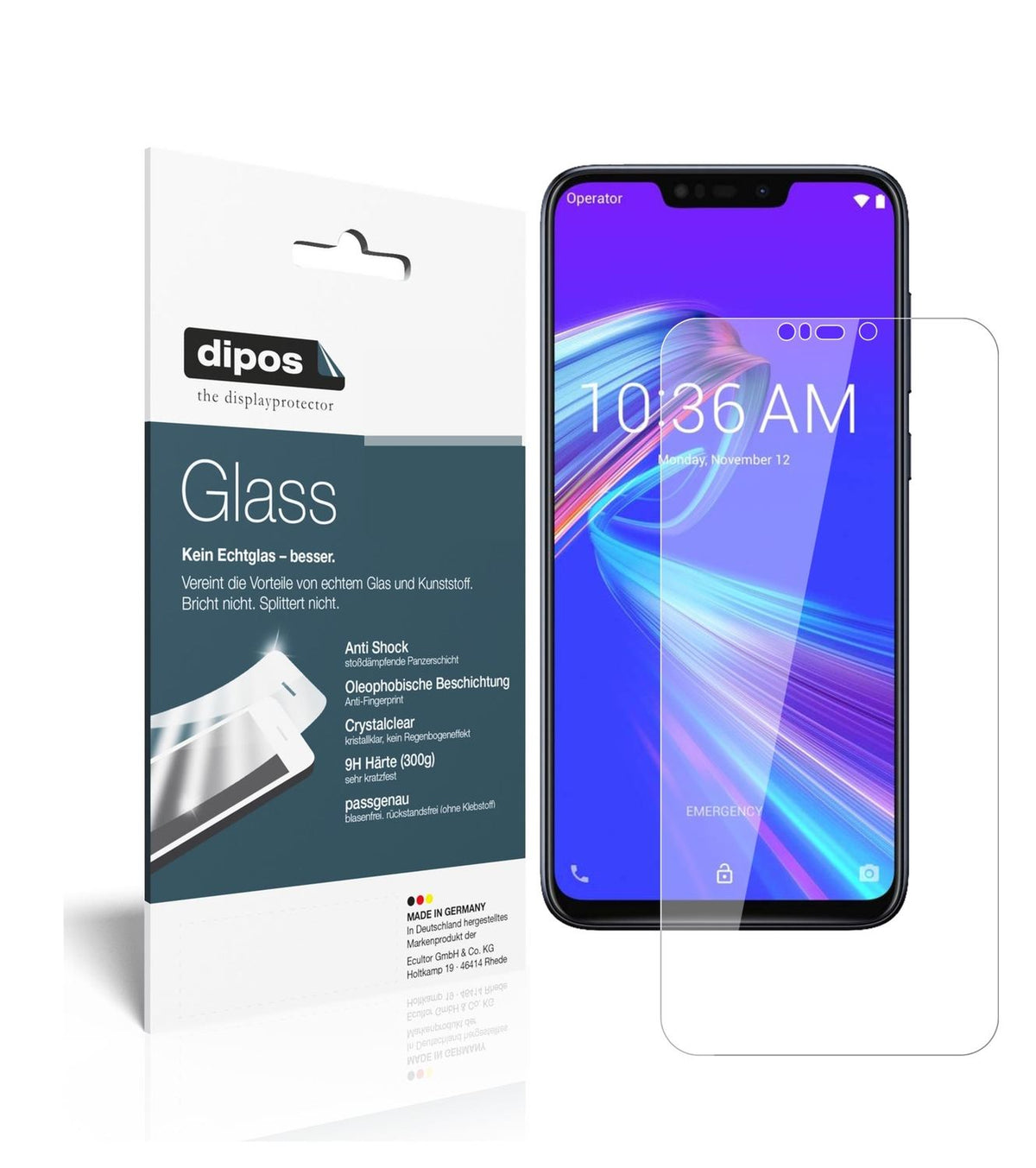 Perfekte Passform und ultimative Qualität: Unser 9H Panzerglas bietet Schutz für Asus-ZenFone Max (M2)