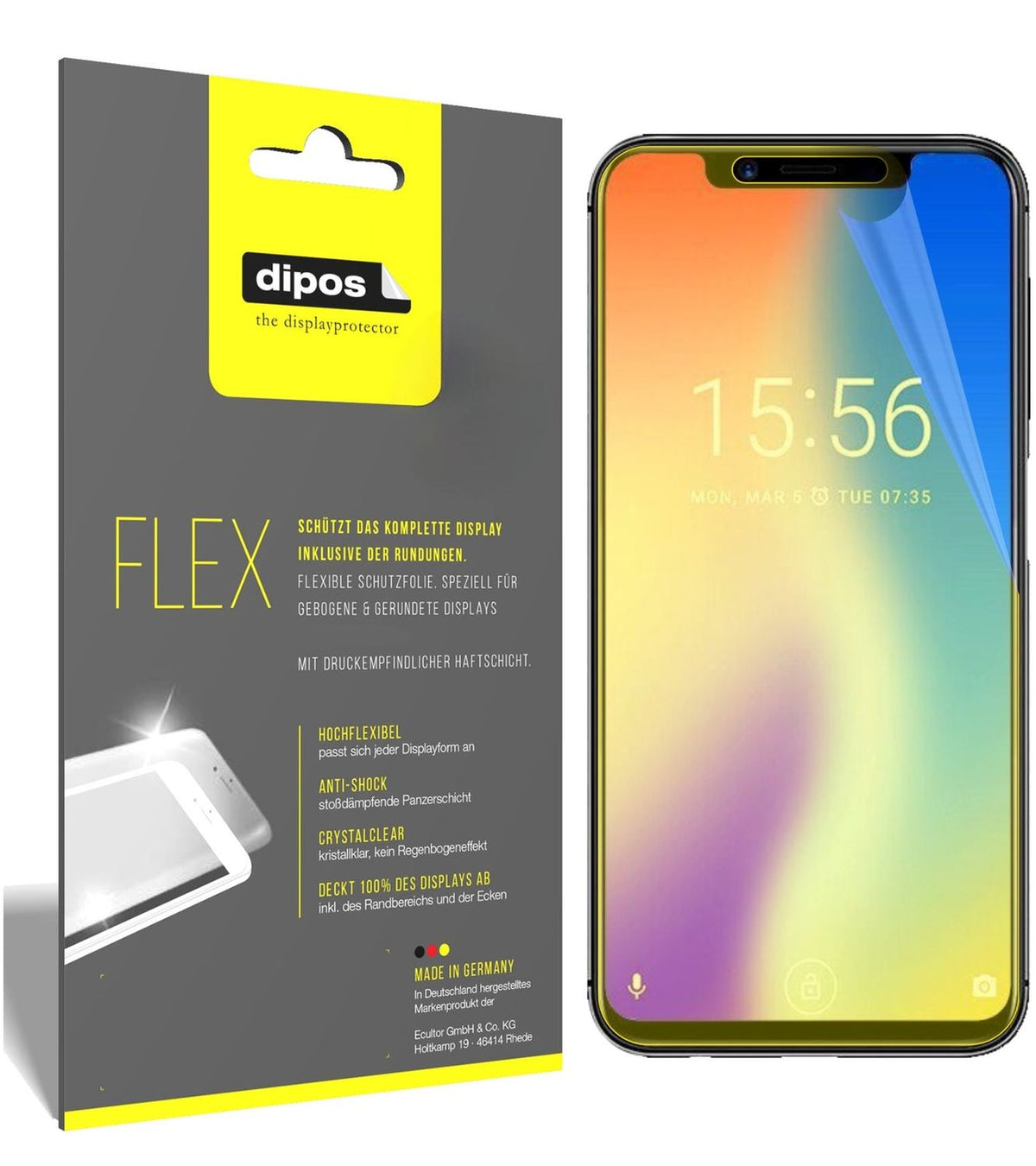 2x 3D Full Cover Schutzfolie für Umidigi One Pro