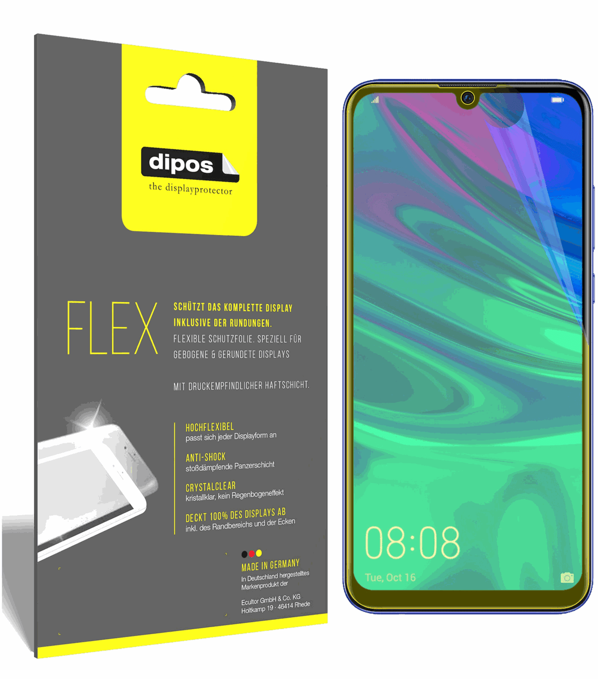3x 3D Full Cover Schutzfolie für Huawei P Smart Plus (2019)