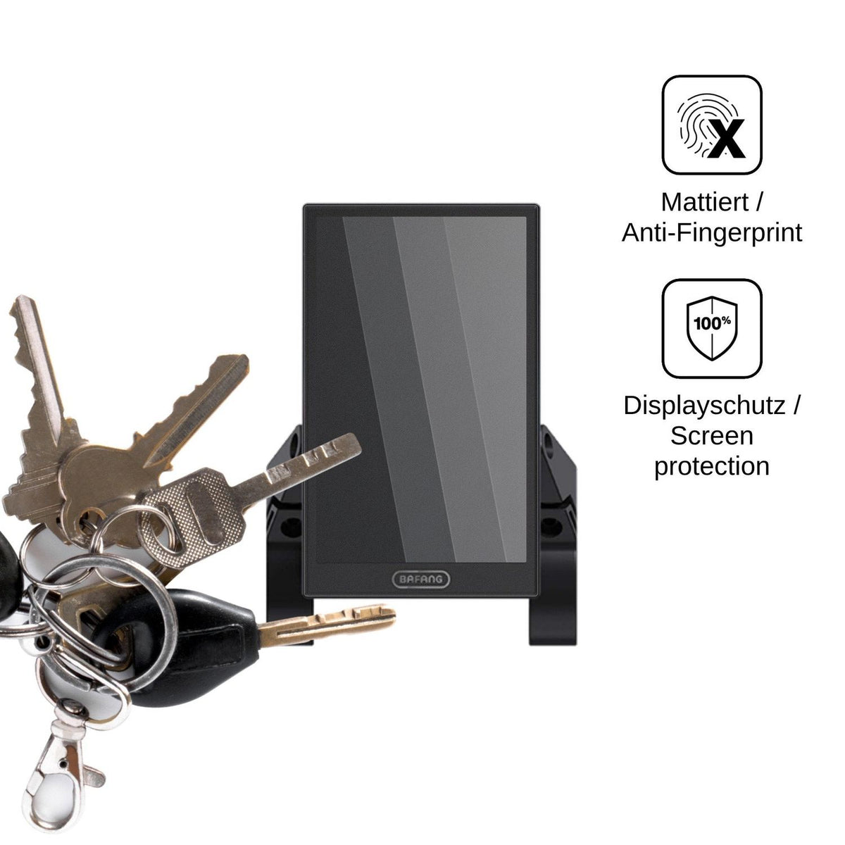 Blickschutzfolie für Bafang DP C010 matt Schutzfolie Privacy