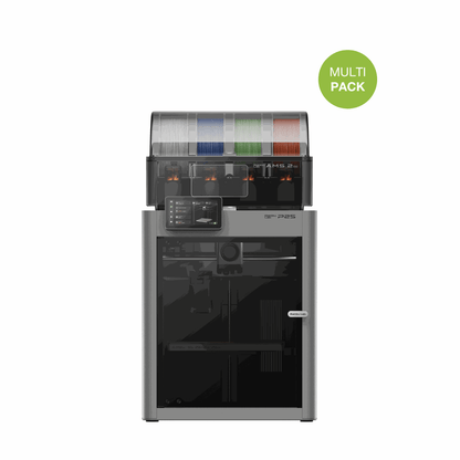 BambuLab P2S 3D Printer mit aufgebrachter dipos Displayschutzfolie, die lästige Fingerabdrücke minimiert