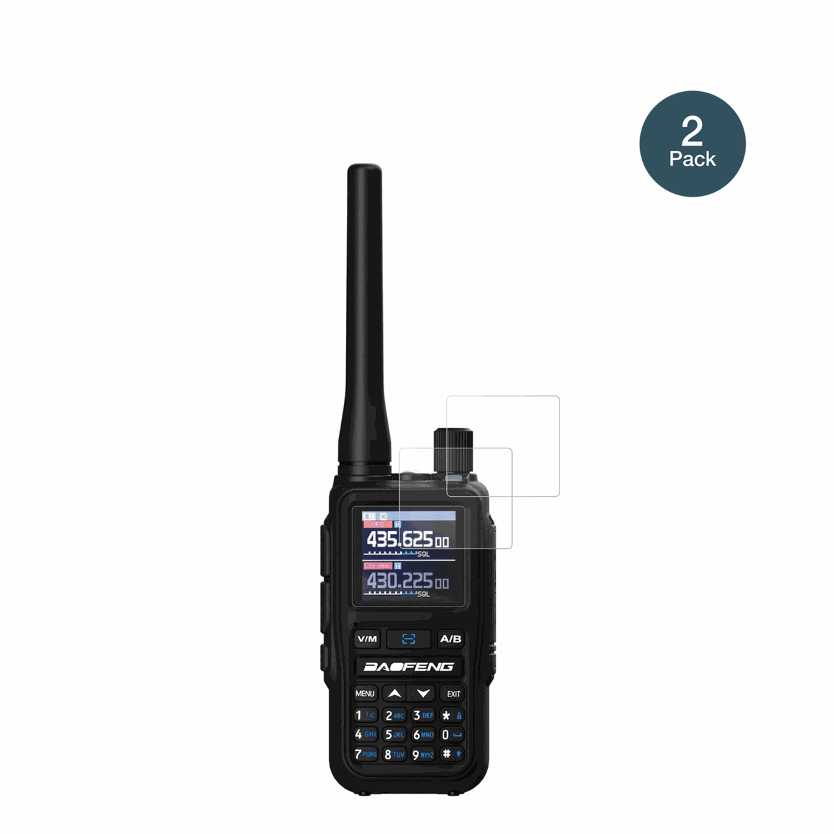 baofenguv5rmini mit aufgebrachter dipos Panzerfolie, die lästige Fingerabdrücke minimiert