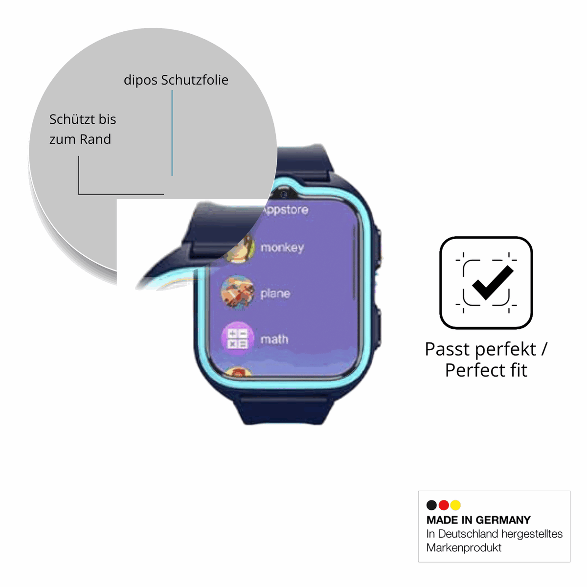 Besonders flexibler Displayschutz mit Anti-Shock-Schicht im Materialmix