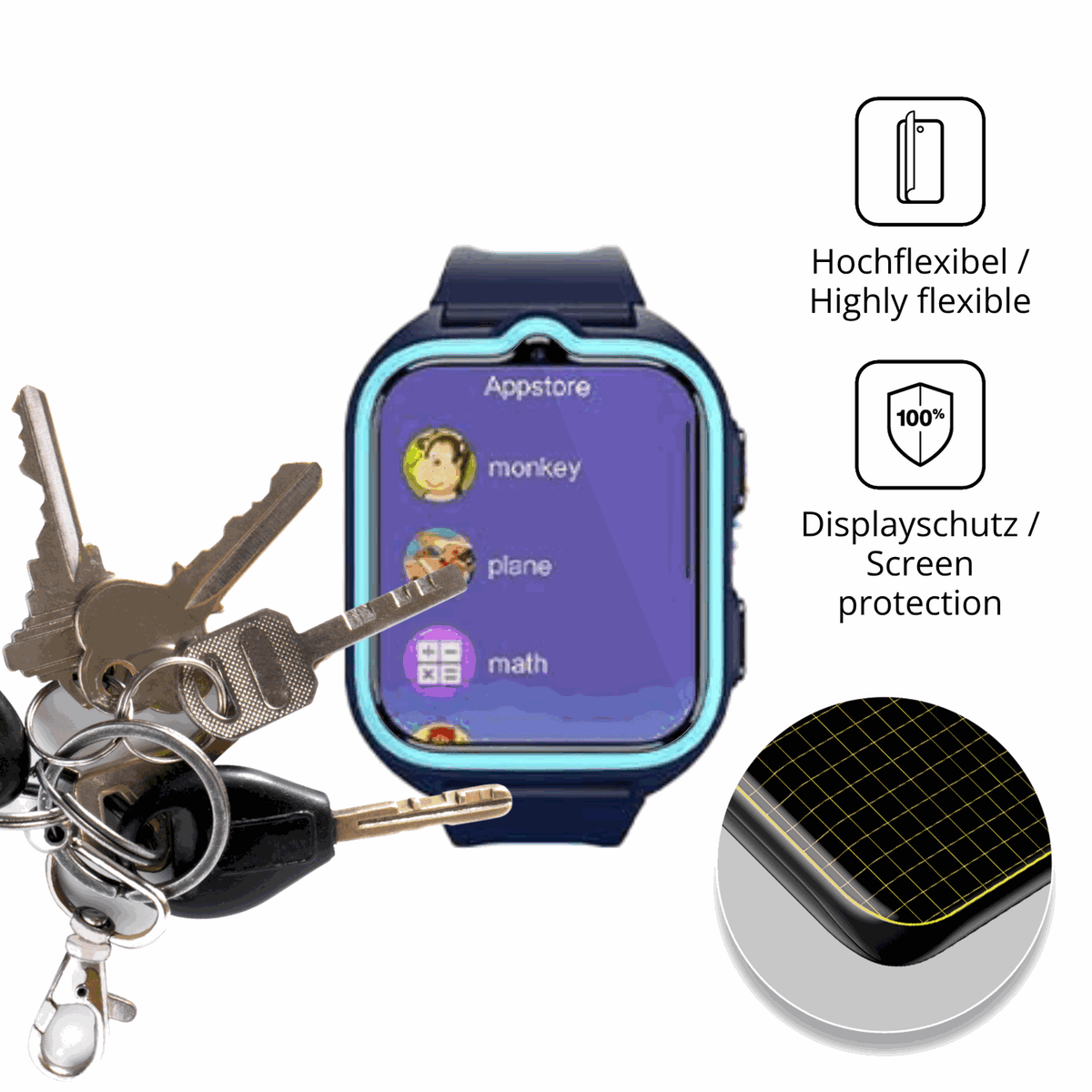 dipos Displayschutz für Baolubao Z30, transparente Oberfläche, geringe Dicke und perfekte Passform