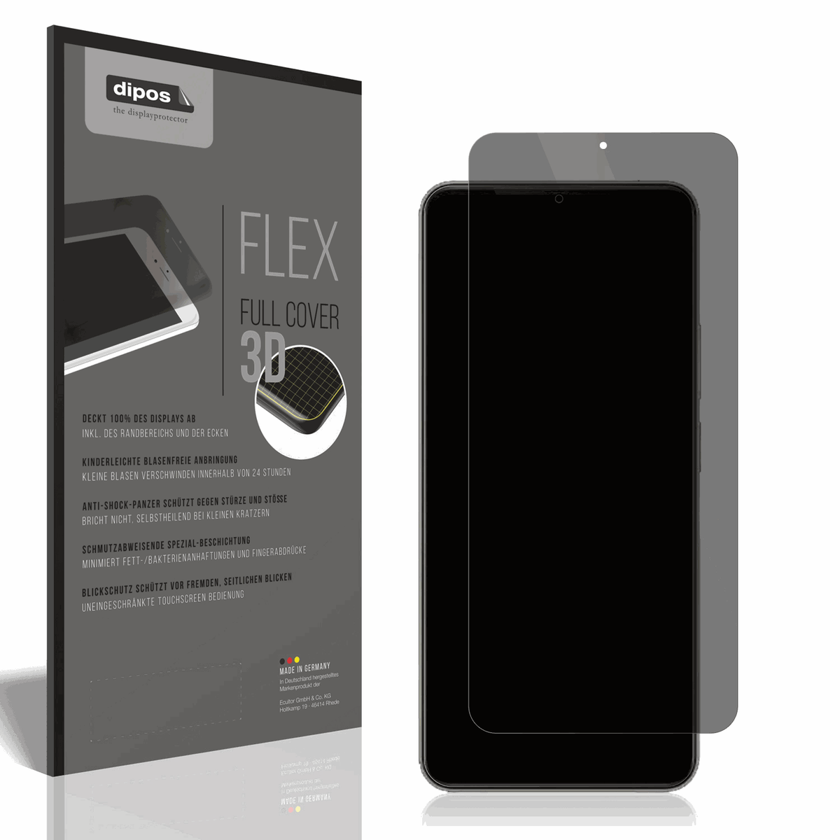 Full Cover Privacy Blickschutzfolie für Realme Note 70T