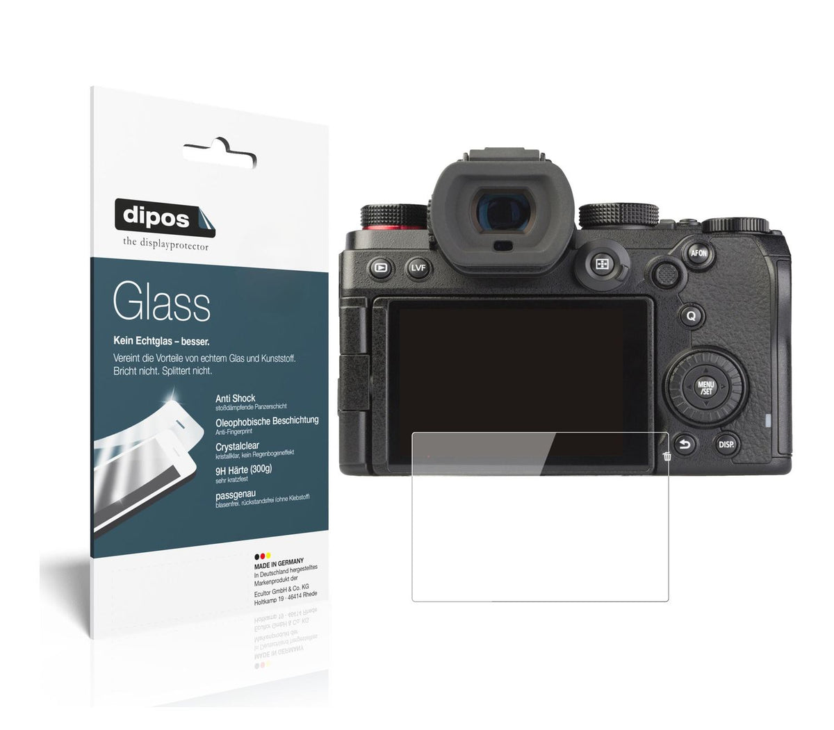 1x 9H Schutzfolie für Panasonic Lumix S5 Panzerfolie