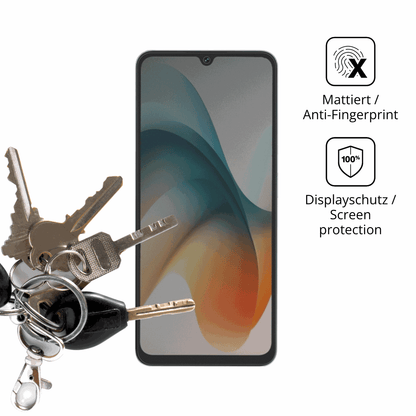 dipos Displayschutz für Benco V92c S, mattierte Oberfläche, Blickschutzfilter und perfekter Passform