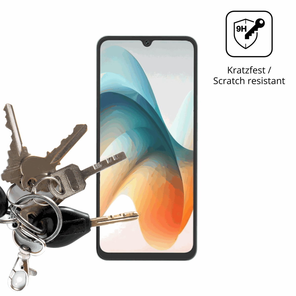 dipos Displayschutz für Benco V92c S, mattierte Oberfläche, robuste Festigkeit und perfekte Passform