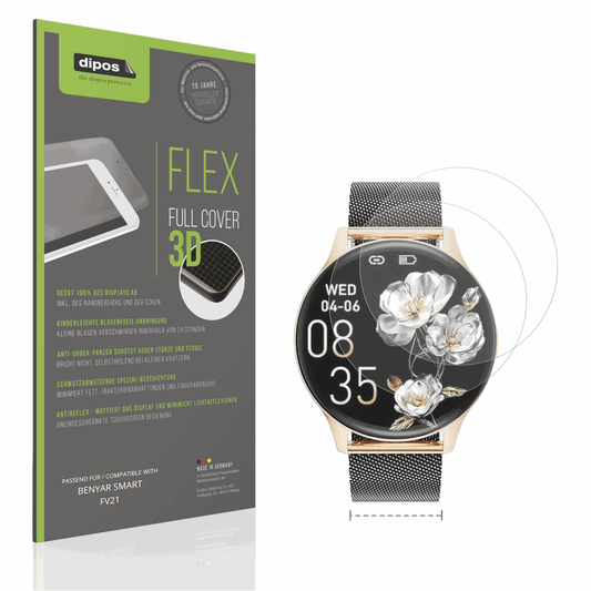 Matte Displayschutzfolie von dipos passend für BENYAR SMART FV21, 100% Displayabdeckung und blasenfreie Montage