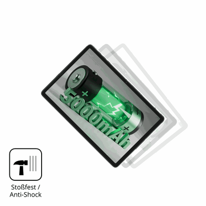 Schutz gegen Kratzer auf dem BESTTAB T20 Glas durch Schlüssel, Stöße gegen die Tischkante oder Stürze